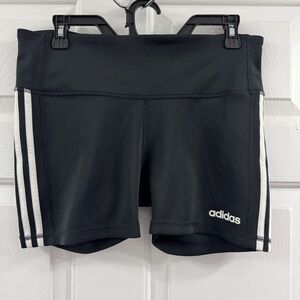 Adidas Women's Black and White Athletic Shorts